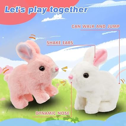 Hopping Walking Rabbit  Bunny Toy with Sounds